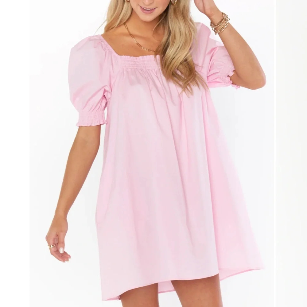 Show Me Your Mumu Annalynne Mini Dress Petal Pink - Picture 4 of 9